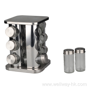 Easily Turn Stainless Steel Condiment Jar